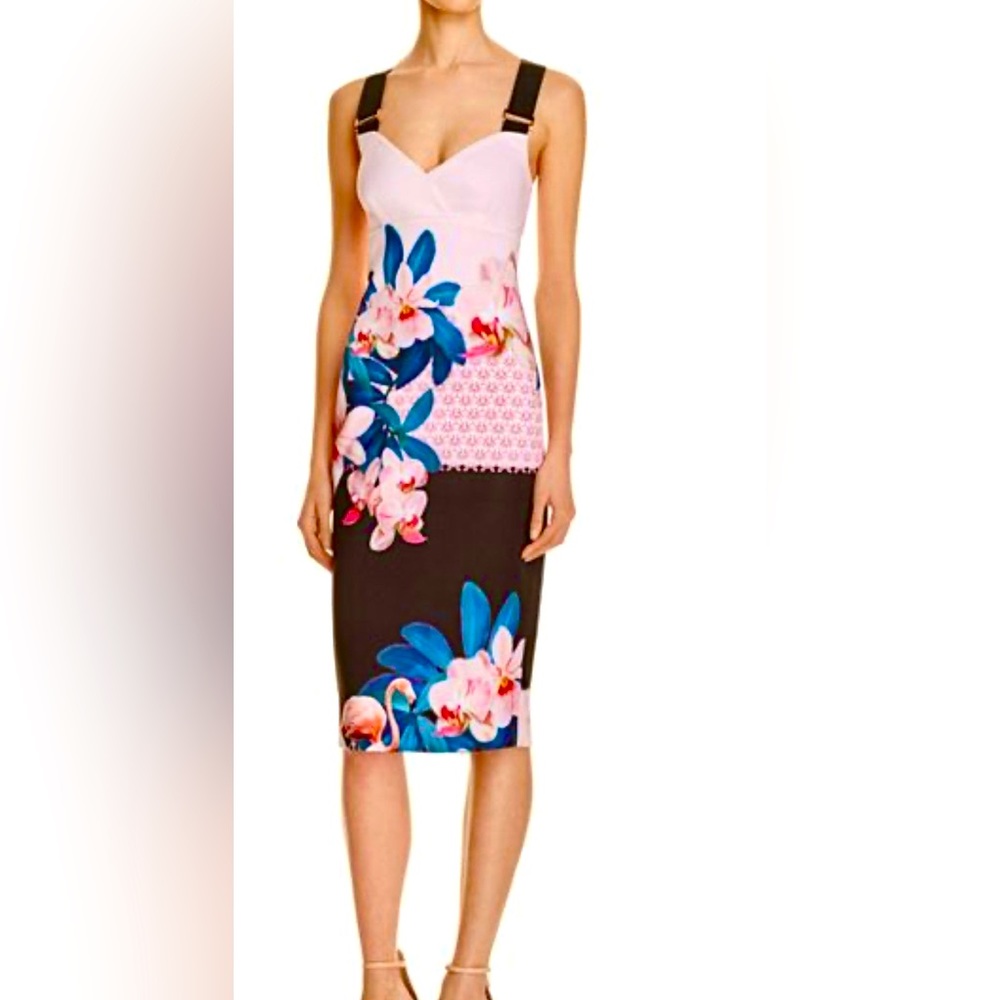 Ted Baker London Pink Buckle Strap Dress